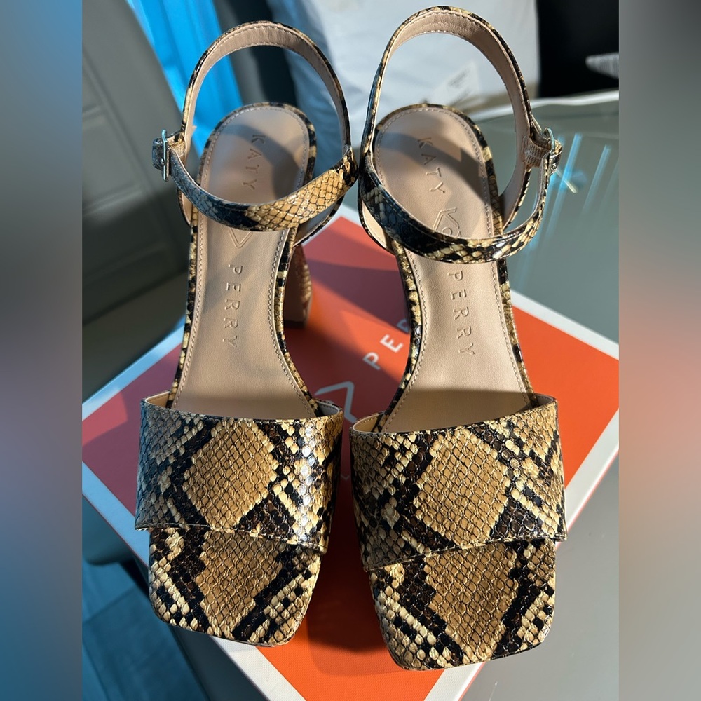 SOLD Katy Perry Collections Snake Print Heels